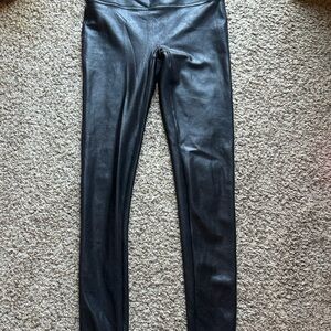 SPANX Shiny Black Leggings